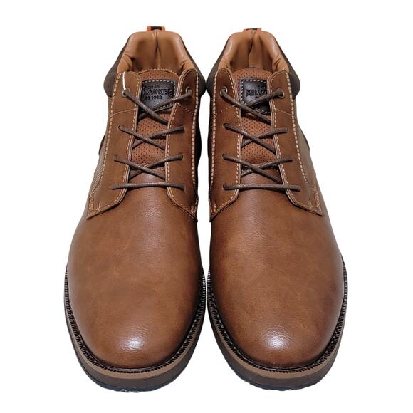 Nunn Bush Men Circuit DC Plain Toe Chukka Boots Size US 10M Cognac Brown - Picture 4 of 6